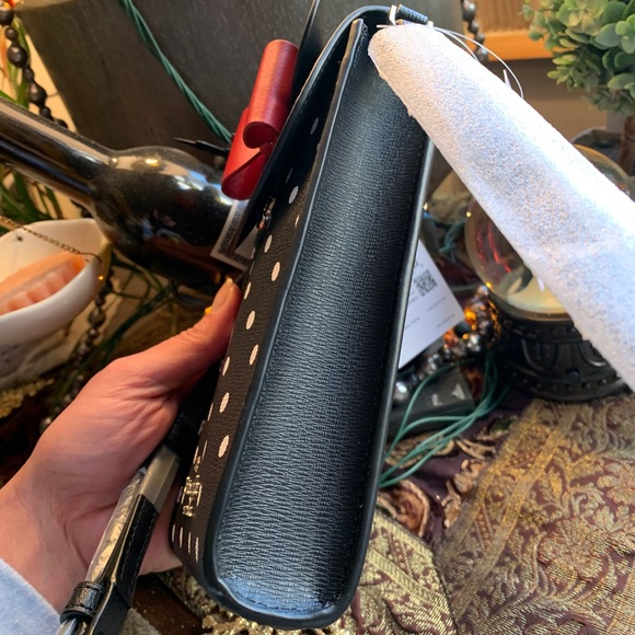 Authentic KATE SPADE Saffiano leather snap flap Minnie Bow crossbody - Picture 3 of 12